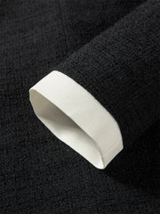 Women's Cropped Contrast Tweed Jacket