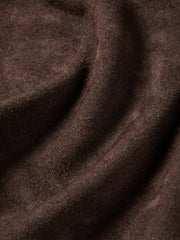 Women's Casual Suede-Finish Waist-Cinching Leather Jacket