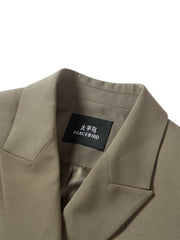 Women's Double-Breasted Peak-Lapel Blazer