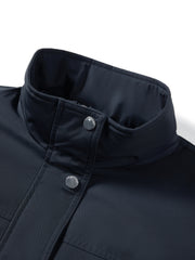 Women's Casual Lightweight Blue  Faux-Layer Down Jacket