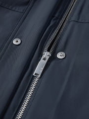 Women's Casual Lightweight Blue  Faux-Layer Down Jacket
