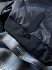 Women's Casual Lightweight Blue  Faux-Layer Down Jacket
