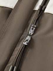 Women's Casual Outdoor PU-Panel Jacket