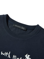 Women's Letter Embroidered T-Shirt  [Available only in China]