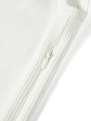 Women's Solid Paneled Knit Sleeveless Dress