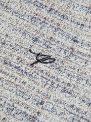 Women's Tweed-Texture T-Shirt with Side Slit