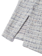 Women's Tweed-Texture T-Shirt with Side Slit