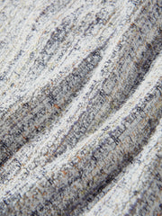 Women's Tweed-Texture T-Shirt with Side Slit