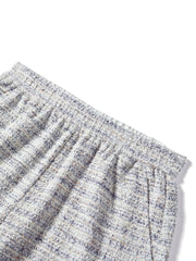 Women's Tweed-Texture T-Shirt with Side Slit