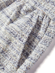 Women's Tweed-Texture T-Shirt with Side Slit