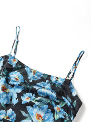 Women's Oil-Paint Floral Resort Dress