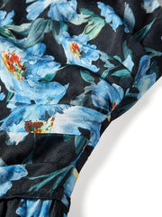 Women's Oil-Paint Floral Resort Dress
