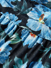 Women's Oil-Paint Floral Resort Dress