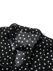 Women's Chiffon Blouse with Tie-Neck Detail