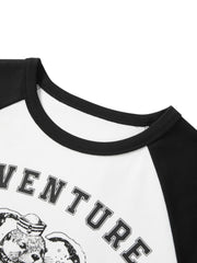 Women's Contrast Graphic T-Shirt