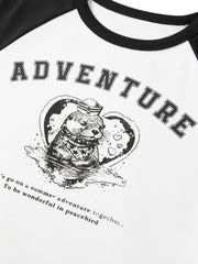 Women's Contrast Graphic T-Shirt