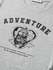 Women's Slim-Fit Antibacterial Graphic T-Shirt