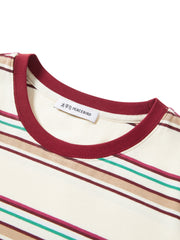 Women's Vintage Contrast Stripe T-Shirt