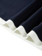 Women's Contrast Panel Henley T-Shirt