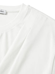 Women's Cropped Ruched-Waist Cap-Sleeve T-Shirt