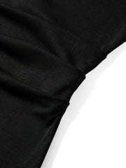 Women's Cropped Slim-Fit Ruched Polo Shirt