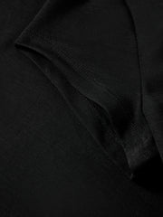 Women's Cropped Slim-Fit Ruched Polo Shirt