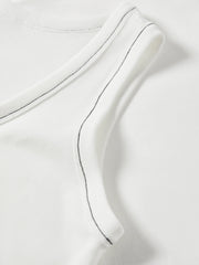 Women's Basic Slim Fit Embroidered Tank Top