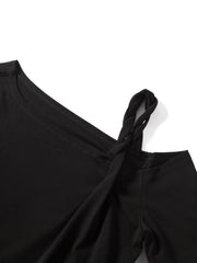 Women's Casual Off-Shoulder Asymmetrical Top