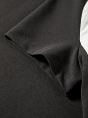 Women's Cropped Slim-Fit Contrast T-Shirt