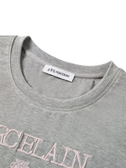 Women's Slim-Fit Letter Embroidered T-Shirt