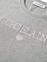 Women's Slim-Fit Letter Embroidered T-Shirt