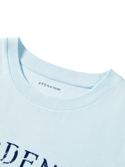 Women's Flocked Letter Print Relaxed T-Shirt