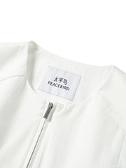 Women's Cropped Vest with Pleated Hem