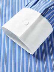 Women's Cropped Commuter Striped Shirt  [Available only in China]