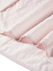 Women's Pink Hooded Long-Sleeve Shirt and Shorts Set