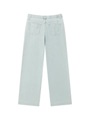 Women's casual loose-fit straight-leg jeans