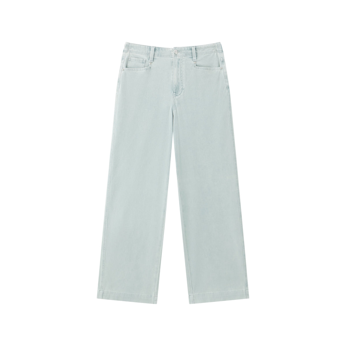 Women's casual loose-fit straight-leg jeans