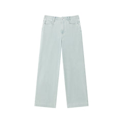 Women's casual loose-fit straight-leg jeans