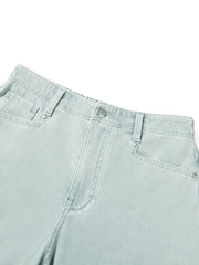 Women's casual loose-fit straight-leg jeans