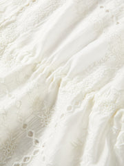 Women's Sleeveless V-Neck Lace Embroidered Top