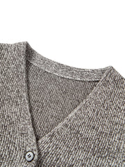 Women's V-Neck Knitted Vest Cardigan