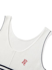 Women's Slim-Fit Striped Knit Tank  [Available only in China]