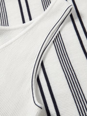 Women's Slim-Fit Striped Knit Tank  [Available only in China]
