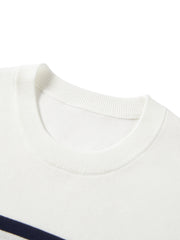 Women's Slim-Fit Striped Knit T-Shirt  [Available only in China]