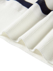 Women's Slim-Fit Striped Knit T-Shirt  [Available only in China]