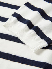 Women's Slim-Fit Striped Knit T-Shirt  [Available only in China]