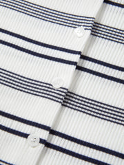 Women's Slim-Fit Striped Knit Cardigan  [Available only in China]