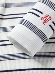 Women's Slim-Fit Striped Knit Cardigan  [Available only in China]