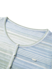 Ladies' Color-Block Lightweight Knit Cardigan