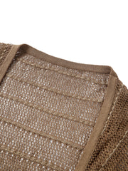 Women's Hollow-out Vest Knit Cardigan